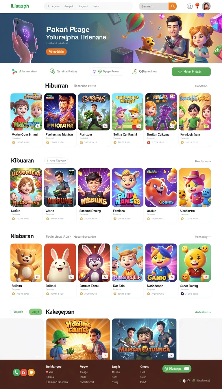 Beragam pilihan permainan menarik dalam aplikasi Download idrok APK untuk Android.